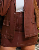 Conjunto Leticia  Blazer + Short saia