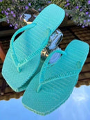 Chinelo Feminino Bico Quadrado