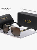 Óculos Decorativos Polarizados de Metal Retrô da Moda VOGGY, Para Homens e Mulheres, Adequado para Esportes, Direção, Outdoor, Ciclismo, Pesca, Férias, Viagem, Festa, Decoração, Presente, de Volta às Aulas com Visual Escolar da Moda