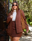 Conjunto Leticia  Blazer + Short saia