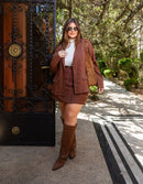 Conjunto Leticia  Blazer + Short saia