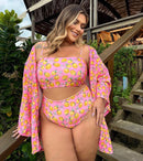 Biquini pineapple Rosa / 3 peças