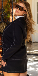 Conjunto Leticia  Blazer + Short saia