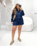 Camisa Jeans com Elastano