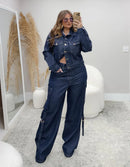 Conjunto Jeans Dark Blue
