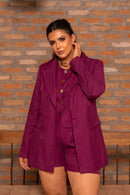 Conjunto Mariza Blazer Colete e Short