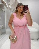 Vestido Marrant com Alças Babado