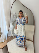 Vestido Manga Morcego