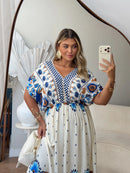 Vestido Manga Morcego
