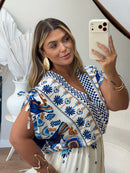 Vestido Manga Morcego