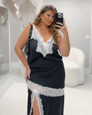 Conjunto Longo Renda Contrast