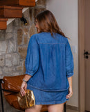 Conjunto Jeans com Botões – Maria Francia