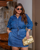 Conjunto Jeans com Botões – Maria Francia