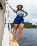Blusa Tule com Cropped
