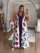 Vestido Lenço Estampado