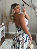 Vestido Lenço Estampado