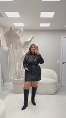 Maxi Blazer Couro